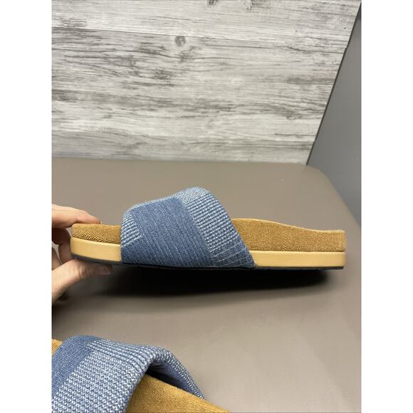 Commbi Patchwork Slides Women’s 11 Blue Comfortable Sandals - Picture 6 of 10